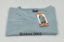 32 Degrees Cool Women's Soft Luxe Short Sleeve V-Neck Tee, Blue, XXL