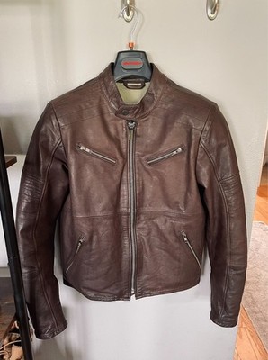 Spidi Garage Leather Jacket - Brown - EU 50 (US 40) - Cafe Racer Style - GREAT