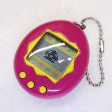 Tamagotchi Original Gen1 Magenta Yellow English ver 1996 Bandai Virtual Pet