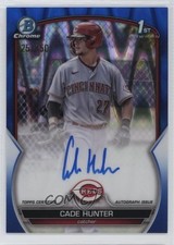 2023 Bowman Chrome Prospect Blue RayWave Refractor 125/150 Cade Hunter Auto 16s2