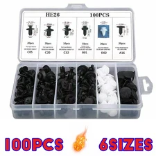 Accessories 100pcs Retainers Kit Clips Rivet Bumper Fender Engine Parts Push Pin