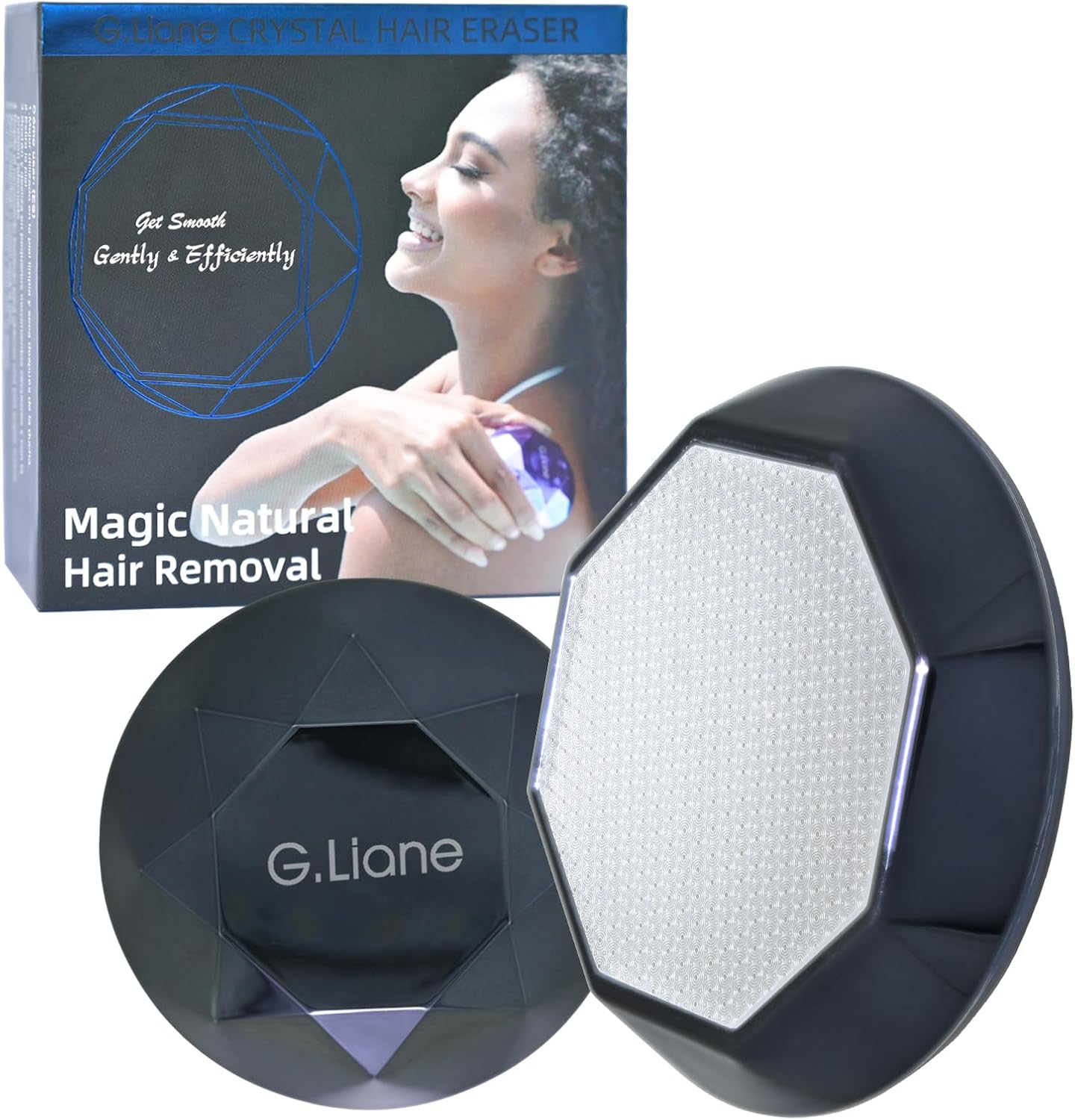 Crystal Hair Eraser,Painless Nano Hair Removal and Exfoliation,Gentle Efficient