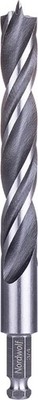 NordWolf 3/4'' Brad Point Wood Drill Bit, Double Flutes Design with 7/16'' Hex ...