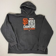 Majestic SF Giants 2014 World Series Champions Hoodie Black Orange MLB