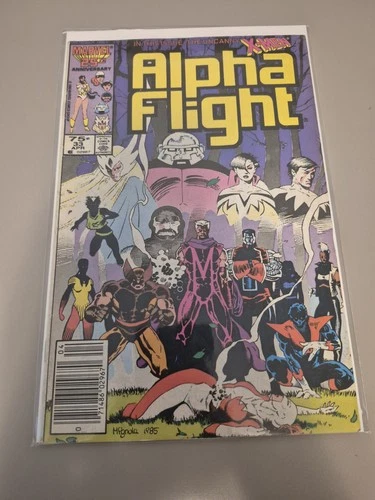 Alpha Flight (1983 series) #33 Newsstand 1st App Lady Deathstrike (Marvel, 1986)