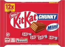 KitKat Chunky Mini Milk Chocolate Bars 12 Pack Multipack 194g