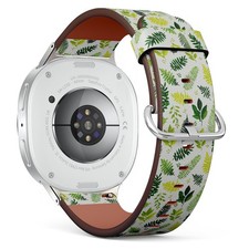 Fern Leaves Foliage Vegan Leather Watch Band 40/44/46mm 