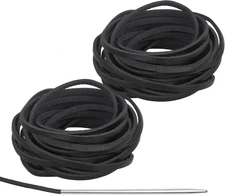 Leather Cord Leather Shoe Laces Black/Brown String Boot Laces Lanyard Strap Thre