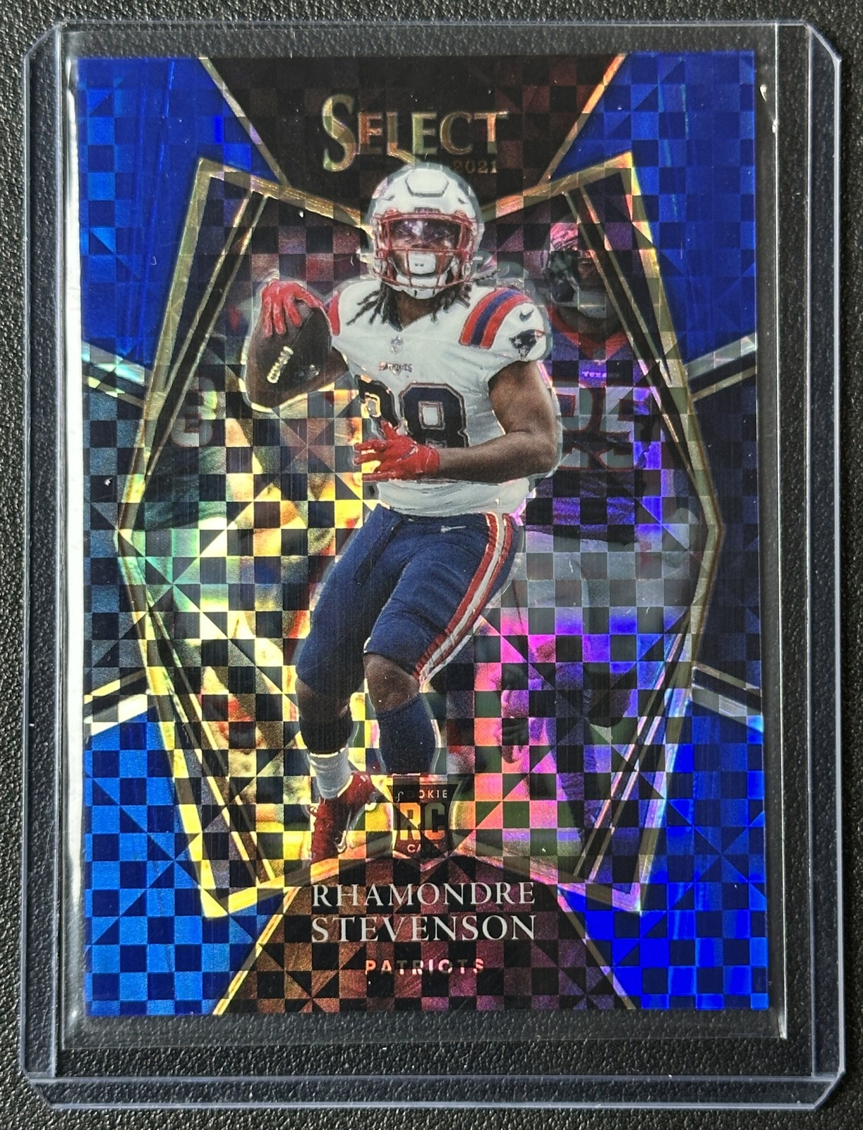 RHAMONDRE STEVENSON 2021 PANINI SELECT #175 BLUE PRIZM RC PREMIER LEVEL 145/149