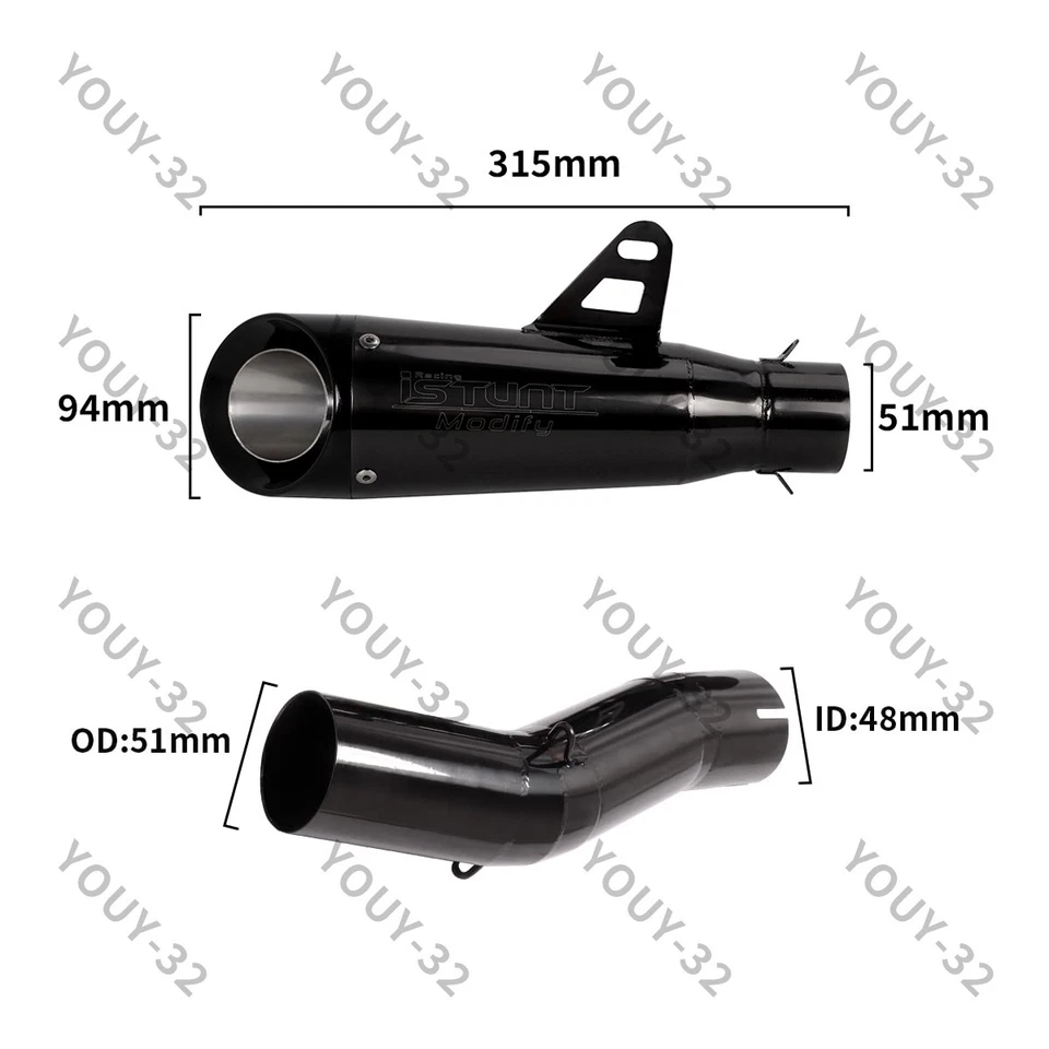 Silenciador tubo medio escape moto Suzuki GSXR 600 750 2008-2010 Foto 4 de 4