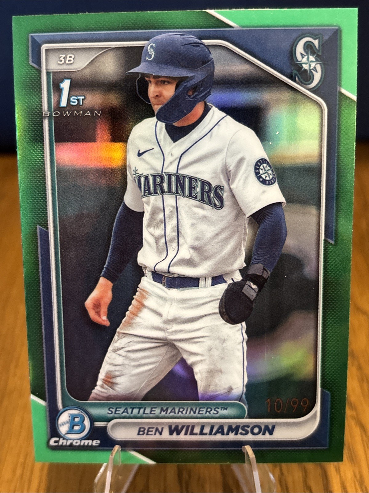 2024 Bowman - Chrome Prospects Ben Williamson #BCP-67 Green Refractor /99 (RC)