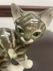 Vintage LOMONOSOV IMPERIAL PORCELAIN FIGURINE CAT GRAY KITTEN — photo 2