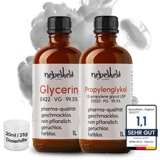 PG VG Glycerin & Propylenglycol 2 x 1000 ml L...