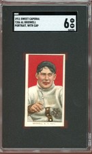 1909-11 T206 Sweet Caporal Baseball Al Bridwell SGC 6