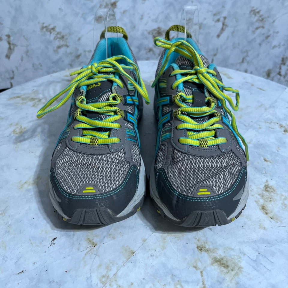 ASICS гель Venture 5 женщин размер 9 Trail кроссовки серый синий Athletic кроссовок - Изображение 3 из 4