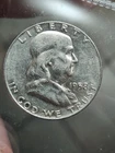 1958-D Franklin Silver Half Dollar Almost Uncirculated Luster