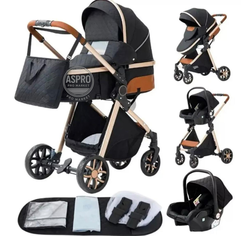 Passeggino 3 in 1. Carrozzina da VIAGGIO portatile pieghevole. Telaio ALLUMINIO foto 4