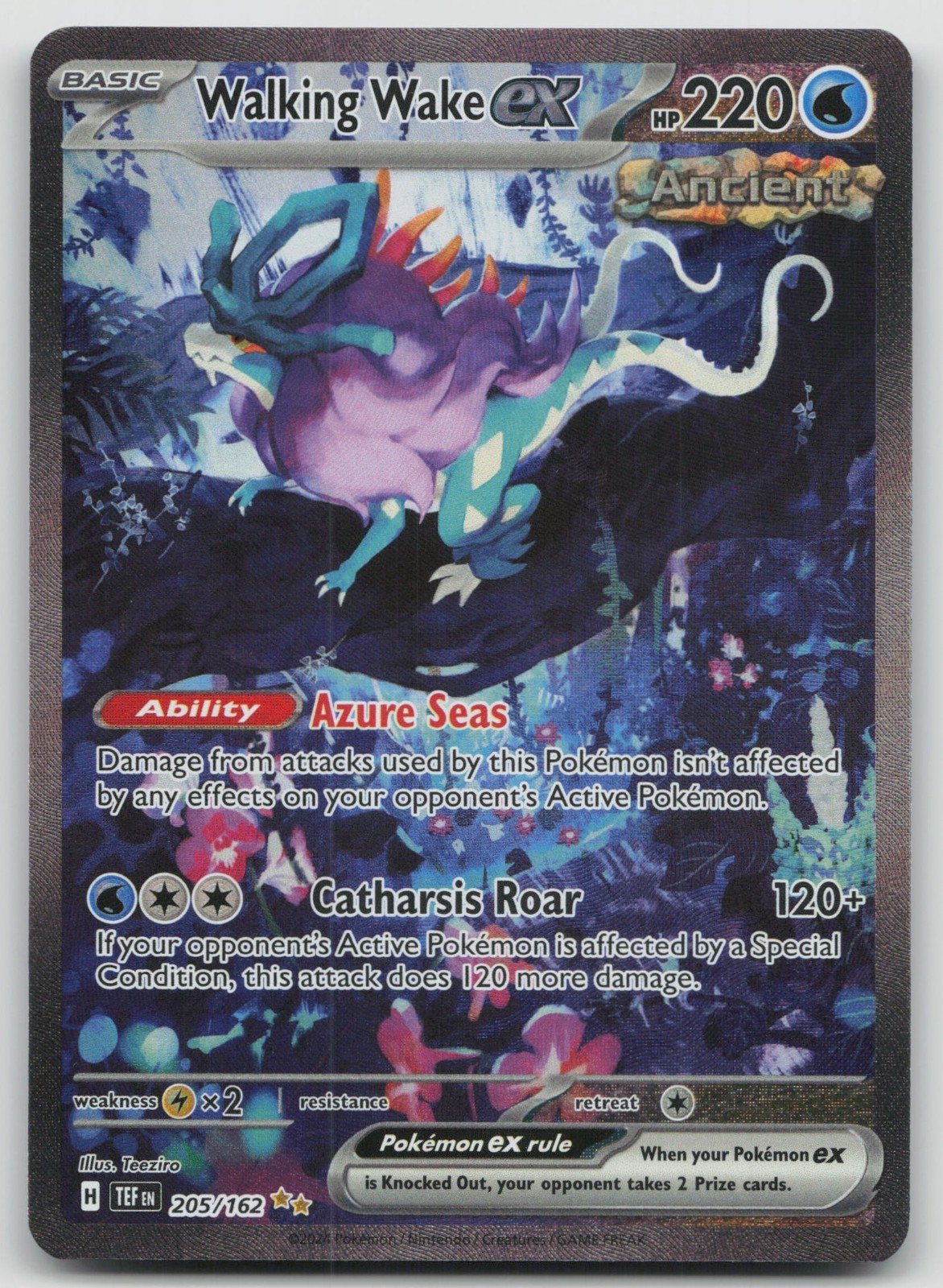 Walking Wake EX 205/162, SV05: Temporal Forces, Holo SIR, NM