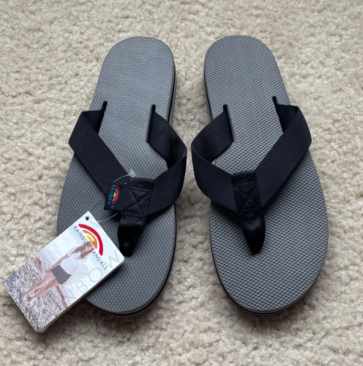 Rainbow Black Sandals for Women for sale | eBay