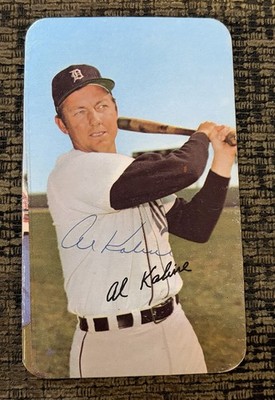 1971 Topps Super Al Kaline Signed Auto JSA