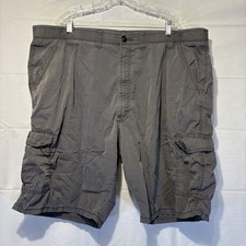 Wrangler Gray Relaxed Fit Cargo Shorts Casual Work Shorts 10in Inseam Men  s 44