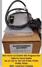New Harris CA 023407 PC Program/Test Cable XG-25, XG-75 XG-15P P7300 P5500 P5300
