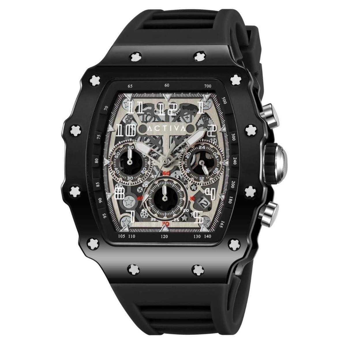 Activa Fury X Invicta Men’s Watch W/ Skeleton Dial |44.3mm | Black | ACW2305-007