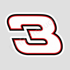 Dale Earnhardt Number 3 Logo Weather Resistant Vinyl Stickerdecal Nascar 08
