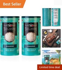 Coarse Mediterranean Sea Salt, 16oz, From Sicily Italy, 2 Pack, Total of 2LB