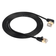 90 Degree Right Angle Cat8 Ethernet Cable 6.6 FT 40Gbps 2000Mhz Network