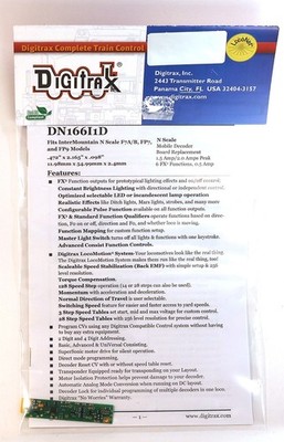 Digitrax N  USA Decoder für Intermountain F7A/B, FP7 Art. Nr. DN166I1D  Neuware