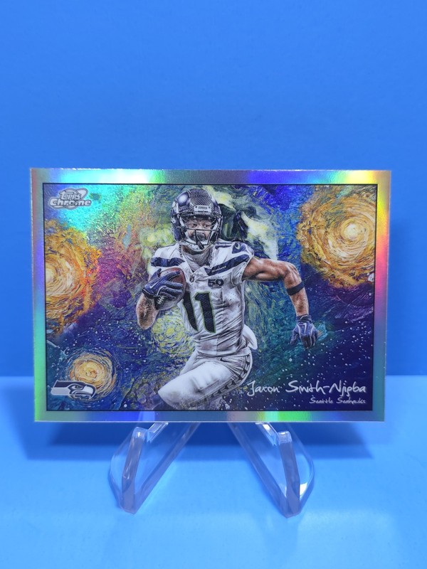 2025 Topps Cosmic Football Jaxson Smith-Njigba Stars In The Night Refractor