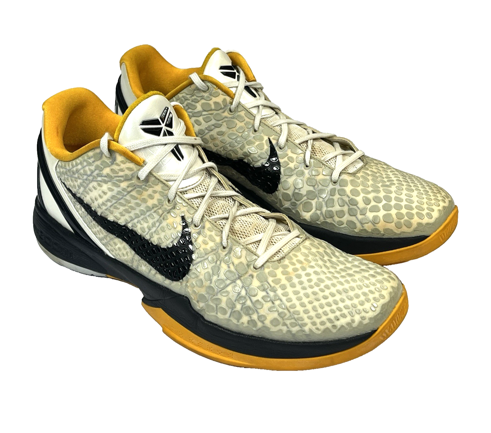 SAOLA Scarpe Nike Kobe 6 Protro 'White Del Sol' taglia 16 basket 429659 103 rare taglia