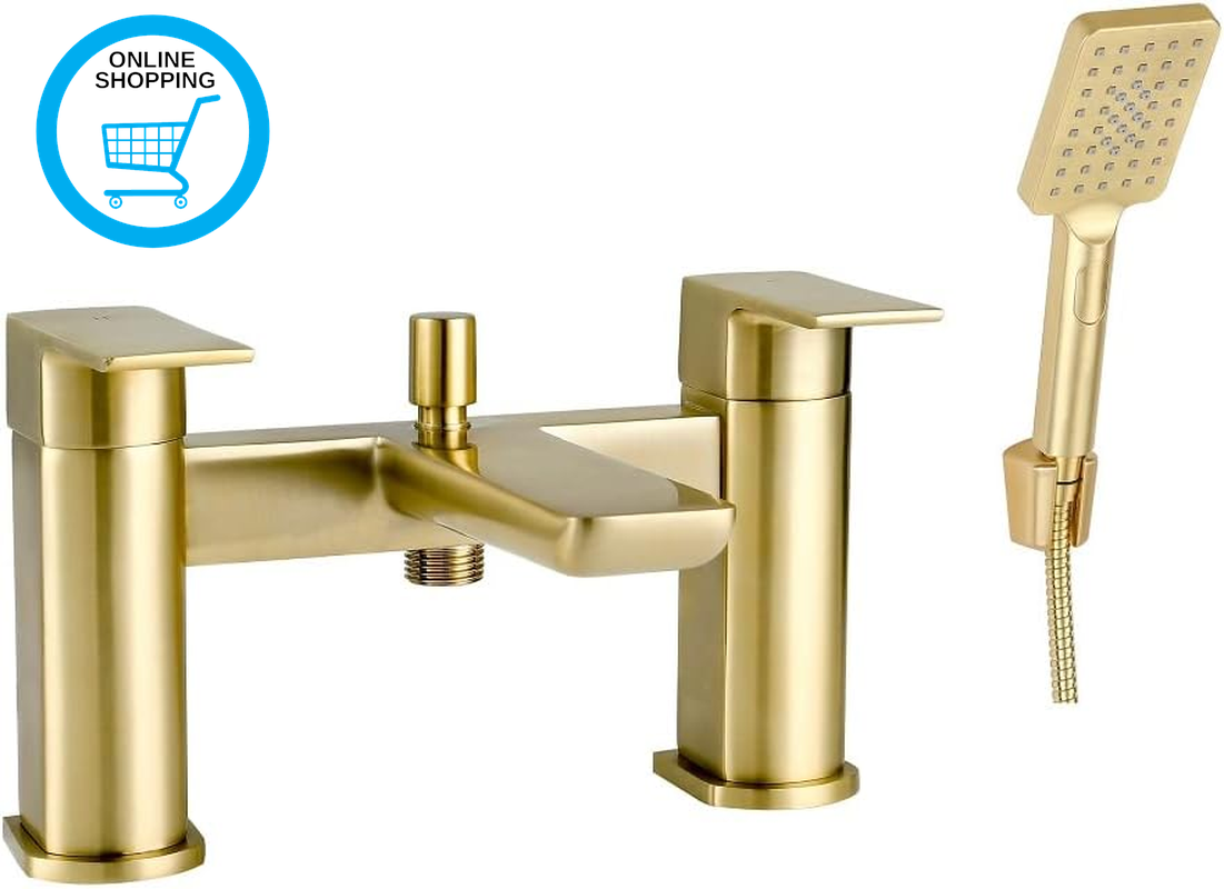 Bath Shower Mixer Tap Faucet with Shower Kit Handheld Shower Head Bathtub Bathro