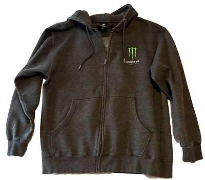 Bio / MONSTER HOODIE 【BLK】 L Vintage Monster Energy Atlantic City New York Black Hoodie