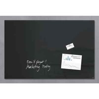 Sigel GL140 Glas-Magnetboard Artverum - Schwarz, 100 X 65 Cm