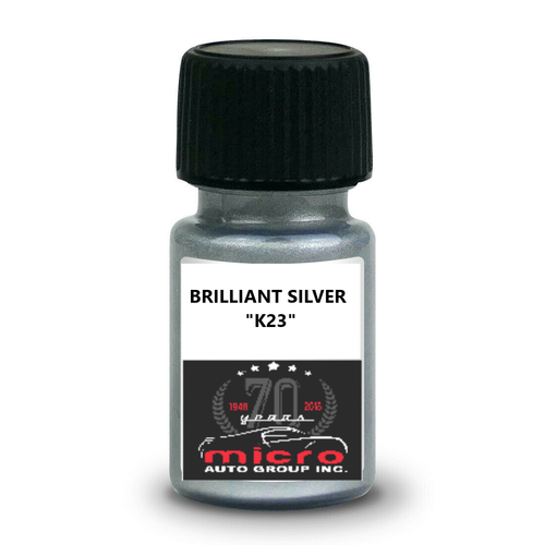 2 Oz Touch Up Paint Kit With Brush For Nissan Brilliant Silver K23