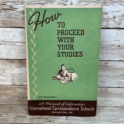 VTG SCRANTON Manual How to Proceed w/ Your Studies Int'l Correspondence Schools