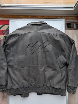ジャケット・アウター 90'S NIKE Flight LEATHER JACKET 90's Large Vintage Air Jordan 