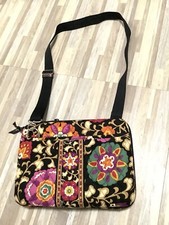 Vera Bradley Flower Pattern Large Tablet Cover Case w/ Strap 11" X 7.75" X 1.5"