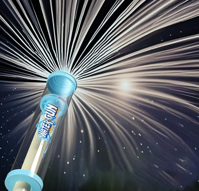 Splashio Water Gun, Fun Pull-Out Firework Spray Toy for Outdoor Swimming Pool
