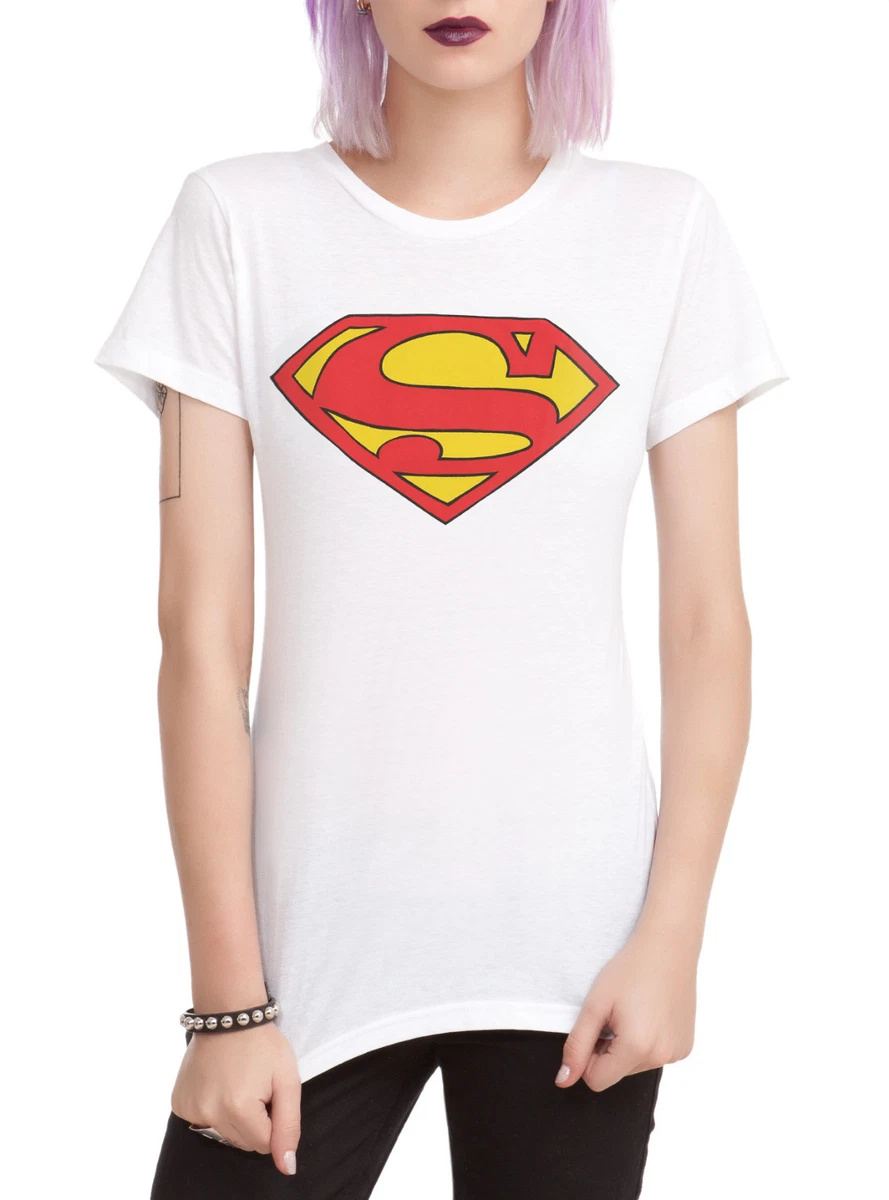 Superman logo 2025 t shirt girls