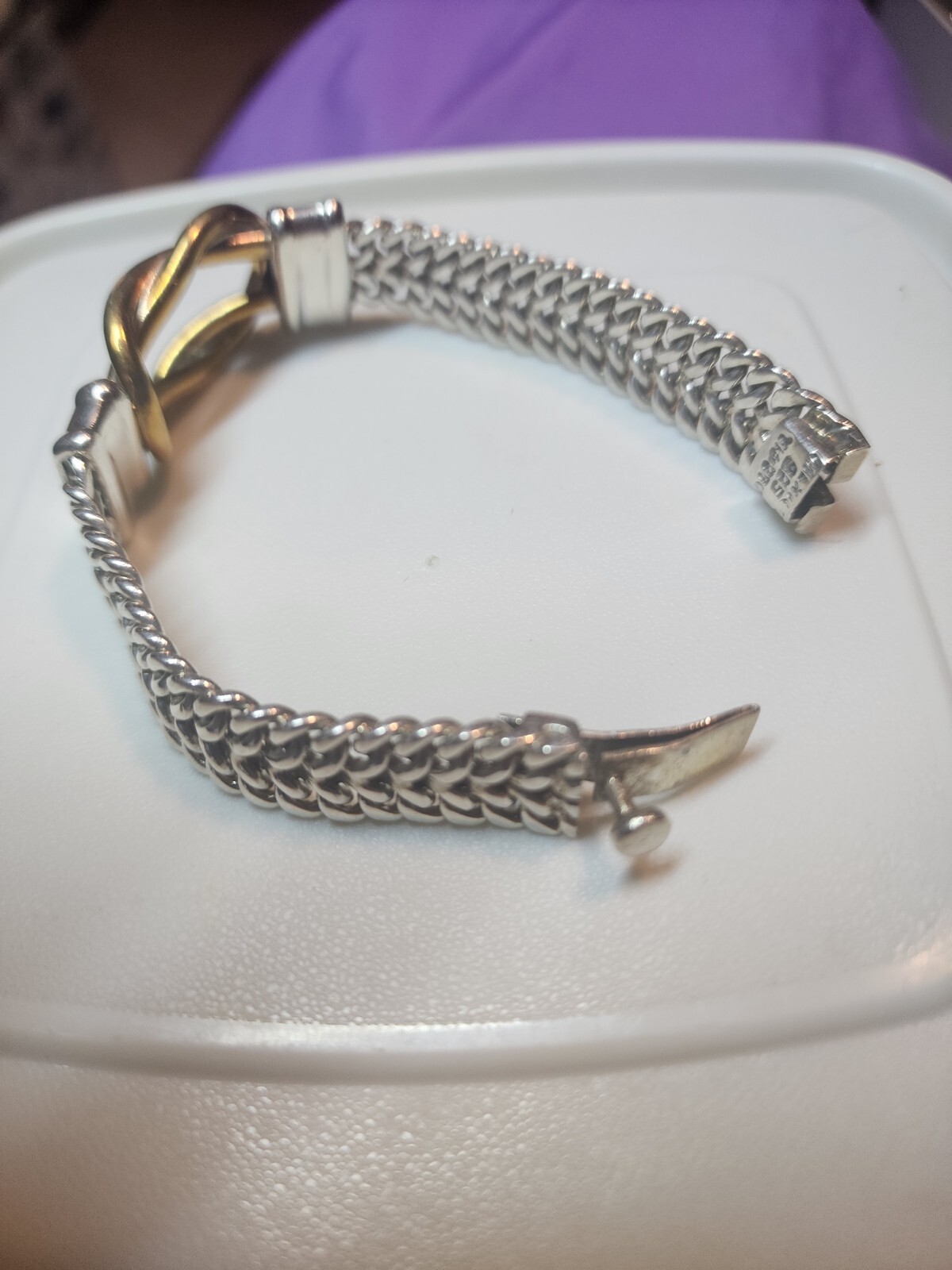 STERLING SILVER SOLID MESH BRACELET FROM MEXICO o… - image 19
