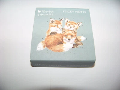 Wrendale Design Haftnotiz süße Füchse 250 Blatt 80 x 80mm