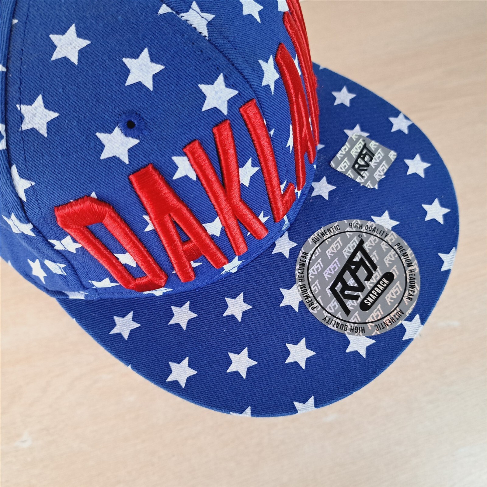 OAKLAND STARS PATTERN ADJUSTABLE SNAP BASEBALL HA… - image 10