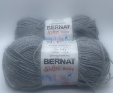 Lot 2 Yarnspirations Bernat Softee Baby Yarn Flannel 5 oz. 362 yds. New 2 Skeins