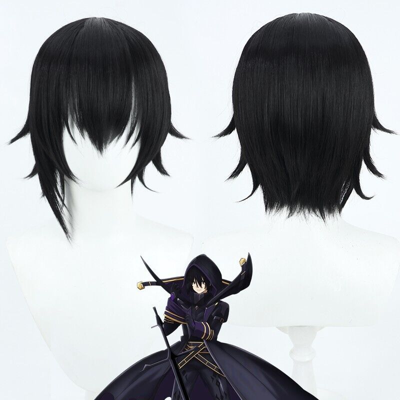 Anime The Eminence In Shadow Kagenou Cid Cosplay Costume Wig Black