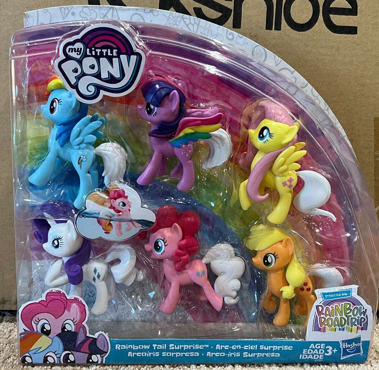  My Little Pony Toy Rainbow Tail Surprise - Collection Pack of 6  3 Pony Figures with Color-Change Features, Kids Ages 3 Years Old & Up :  Toys & Games