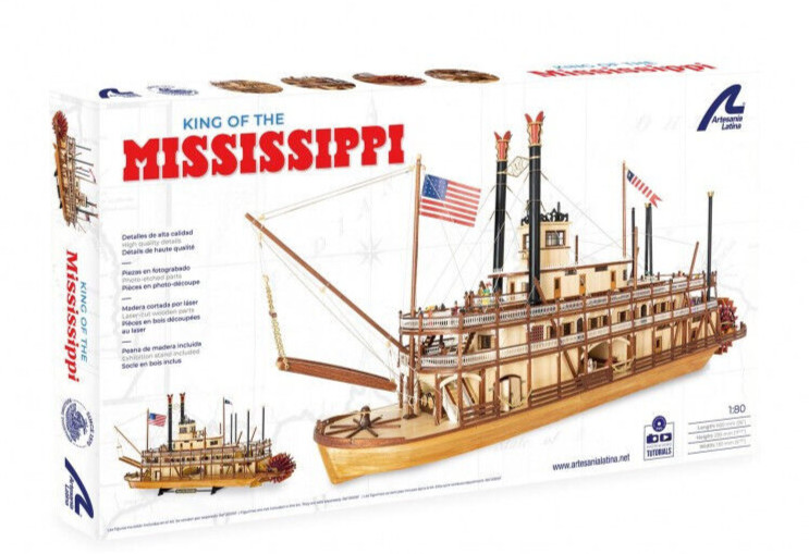 Колесный пароход Artesania King Of The Mississippi модель лодки в масштабе 180 Комплект 20515 32190₽