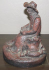 Vintage Original Cowboy Sculpture Largo 8" Statue Western Figure Ceramic Clay — photo 2